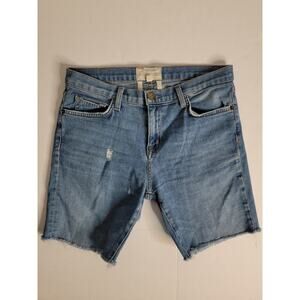 Current Elliot Jean Shorts 26 Jort Distressed High Rise Bermuda Beachy Women's